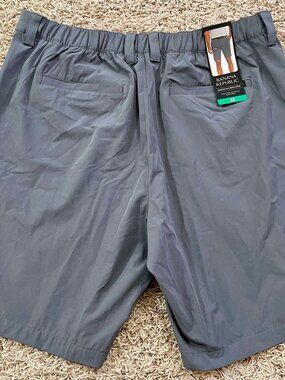 Banana Republic Men's Flat Front Shorts Gray, Size 38 (New)